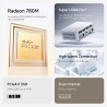 MINIS FORUM UM870 Slim Mini PC,AMD Ryzen 7 8745H Mini Computer (8C/16T, jusqu'à 4,9 GHz), 32 Go RAM DDR5 et 1 TB SSD PCIe 4.0, D