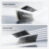 MINIS FORUM UM870 Slim Mini PC,AMD Ryzen 7 8745H Mini Computer (8C/16T, jusqu'à 4,9 GHz), 32 Go RAM DDR5 et 1 TB SSD PCIe 4.0, D