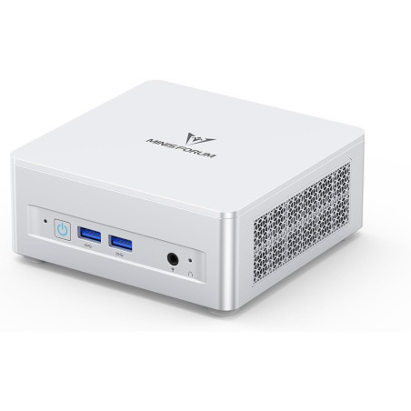 Minis forum um870 slim mini pc, amd ryzen 7 8745h (8 cœurs / 16 threads, jusqu’à 4,9 ghz), 32 go ddr5, ssd pcie 4.0 512 go, usb4