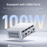 Minis forum um870 slim mini pc, amd ryzen 7 8745h (8 cœurs / 16 threads, jusqu’à 4,9 ghz), 32 go ddr5, ssd pcie 4.0 512 go, usb4
