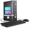 Hp elitedesk 705 g3 mini ordinateur de bureau pc, amd a12-9800, 8 go de ram, 256 go de ssd, wifi, bleutooth, clavier us qwerty, 