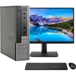 PC Bureautique Complet avec Écran 22", Intel Core i5, 8 Go RAM, SSD 240 Go, Windows 11 Pro, WiFi, Clavier et Souris, recondition