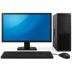 PC Bureautique Complet avec Écran 22", Intel Core i5, 8 Go RAM, SSD 240 Go, Windows 11 Pro, WiFi, Clavier et Souris, recondition
