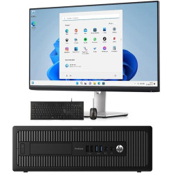PC Bureautique Complet avec Écran 22", Intel Core i5, 8 Go RAM, SSD 240 Go, Windows 11 Pro, WiFi, Clavier et Souris, recondition