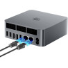 Beelink EQR5 Mini PC AMD Ryzen 5 5500U (6C/12T, jusqu'à 4,0 GHz), 16Go DDR4/500Go SSD, WiFi 6/BT 5.2, Double LAN Gigabit, 4K Dua