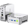 GMKtec G10 Mini PC 3 ans d'assistance AMD Ryzen 5 3500U 3,7 GHz Beats 4300U 16Go DDR4 RAM 512Go PCIe3.0x4 SSD, Mini Ordinateur d