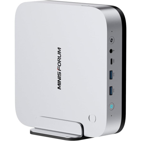 MINIS FORUM AI Mini PC X1 Pro, AMD Ryzen AI 9 HX370 (12 cœurs / 24 Threads, jusqu'à 5,1 GHz) / AMD Radeon 890M, 32 GB DDR5 / 512