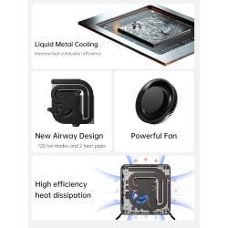 MINIS FORUM Venus Series UM773 Lite Mini PC, CPU AMD Ryzen 7 7735HS 8C/16T jusqu'à 4,75 GHz et AMD Radeon 680M (fréquence graphi