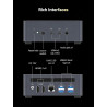 MINIS FORUM Mini PC UM790 Pro, Processeur AMD Ryzen 9 7940HS (8C/16T, jusqu'à 5,2 GHz), AMD Radeon 780M, 32 Go DDR5 (jusqu'à 560