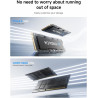 MINIS FORUM Mini PC UM870 Slim, AMD Ryzen 7 8745H 8C/16T jusqu'à 4,9 GHz/AMD Radeon 780M, 16GB DDR5 jusqu'à 96Go/1TB PCIe4.0 SSD