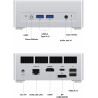 MINIS FORUM Mini PC UM870 Slim, AMD Ryzen 7 8745H 8C/16T jusqu'à 4,9 GHz/AMD Radeon 780M, 16GB DDR5 jusqu'à 96Go/1TB PCIe4.0 SSD