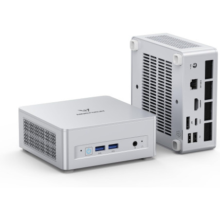 MINIS FORUM Mini PC UM870 Slim, processeur AMD Ryzen 7 8745H 8C/16T jusqu'à 4,9 GHz/AMD Radeon 780M, 32 Go jusqu'à 96 Go DDR5/1T