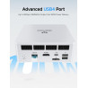 MINIS FORUM Mini PC UM870 Slim, processeur AMD Ryzen 7 8745H 8C/16T jusqu'à 4,9 GHz/AMD Radeon 780M, 32 Go jusqu'à 96 Go DDR5/1T