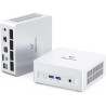 MINIS FORUM UM880 Plus Mini PC, AMD Ryzen 7 8845HS 8C/16T jusqu'à 5.1 GHz et AMD Radeon 780M, 32GB DDR5(jusqu'à 96GB) / 1TB SSD,