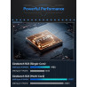 MINIS FORUM BD895i SE Motherboard, AMD Ryzen 9 8945HX 16C/32T jusqu'à 5,4 GHz et AMD Radeon 610M, Barebone sans 2×DDR5(jusqu'à 9