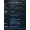 MINIS FORUM BD895i SE Motherboard, AMD Ryzen 9 8945HX 16C/32T jusqu'à 5,4 GHz et AMD Radeon 610M, Barebone sans 2×DDR5(jusqu'à 9