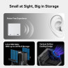 Beelink me mini pc, nas de bureau, intel alder lake n95 (4c/4t, jusqu'à 3,4 ghz), 12 go lpddr5, ssd m.2 64 go, mini-ordinateur, 