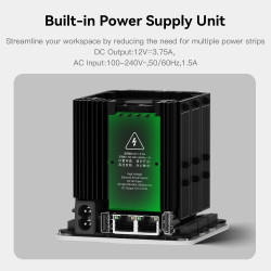 Beelink me mini pc, nas de bureau, intel twin lake-n150 (4c/4t, jusqu'à 3,6 ghz), 16 go lpddr5, ssd m.2 1 to, mini-ordinateur, 6