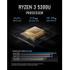 BOSGAME P4 Windows 11 Pro Dual 2.5G LAN Gaming PC AMD Ryzen 7 5700U, 8C/16T jusqu'à 4,3 GHz, 32 Go de RAM DDR4, SSD PCIe 3.0 1 t