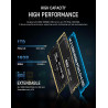 BOSGAME P4 Windows 11 Pro Dual 2.5G LAN Gaming PC AMD Ryzen 7 5700U, 8C/16T jusqu'à 4,3 GHz, 32 Go de RAM DDR4, SSD PCIe 3.0 1 t