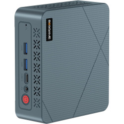 BOSGAME P4 Plus Windows 11 Pro Dual 2.5G LAN Gaming PC, AMD Ryzen 7 5825U, 8C/16T jusqu'à 4,5GHz, 16G DDR4 RAM 512G SSD, Triple 