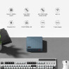 BOSGAME P4 Plus Windows 11 Pro Dual 2.5G LAN Gaming PC, AMD Ryzen 7 5825U, 8C/16T jusqu'à 4,5GHz, 16G DDR4 RAM 512G SSD, Triple 