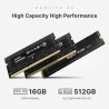 BOSGAME P4 Plus Windows 11 Pro Dual 2.5G LAN Gaming PC, AMD Ryzen 7 5825U, 8C/16T jusqu'à 4,5GHz, 16G DDR4 RAM 512G SSD, Triple 