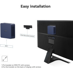Beelink SER3 Mini PC, processeur AMD Ryzen 3 3200U (2C/4T, jusqu'à 3.5 GHz), 16 Go de RAM 500 Go SSD, HDMI/DP/WiFi5/BT 5.0/RJ45 