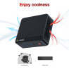 Beelink SER5 Mini PC, AMD Ryzen 5 5625U(6C/12T jusqu'à 4.3Ghz), 16GB DDR4 480GB M.2 NVMe SSD Mini Computer, WiFi6, BT5.2, Dual H
