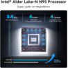 Beelink Mini PC, processeur Alder Lake N95 de 12e génération (Turbo à 3,4 GHz), Mini-Ordinateur avec 8 Go DDR4 et SSD 256 Go, Pr