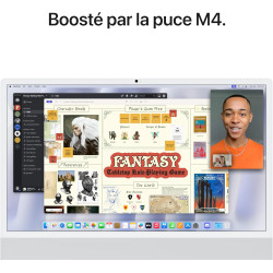 Apple iMac Ordinateur de Bureau Tout-en-Un avec Puce M4, CPU 10 cœurs et GPU 10 cœurs : Conçu pour Apple Intelligence, Nano-text