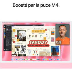 Apple iMac Ordinateur de Bureau Tout-en-Un avec Puce M4, CPU 10 cœurs et GPU 10 cœurs : Conçu pour Apple Intelligence, écran Ret