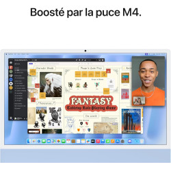 Apple iMac Ordinateur de Bureau Tout-en-Un avec Puce M4, CPU 10 cœurs et GPU 10 cœurs : Conçu pour Apple Intelligence, écran Ret