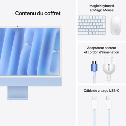 Apple iMac Ordinateur de Bureau Tout-en-Un avec Puce M4, CPU 10 cœurs et GPU 10 cœurs : Conçu pour Apple Intelligence, écran Ret