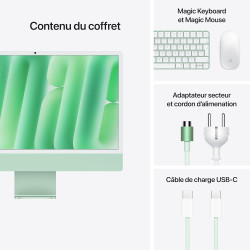 Apple iMac Ordinateur de Bureau Tout-en-Un avec Puce M4, CPU 10 cœurs et GPU 10 cœurs : Conçu pour Apple Intelligence, écran Ret