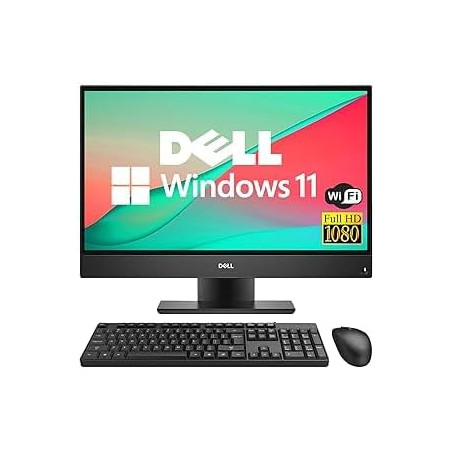 Dell optiplex 5260 ordinateur de bureau tout-en-un 21,5" fhd, intel core i5-8400, 8 go de ram, ssd 256 go, wifi, bleutooth, clav