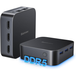 Noirview mp80 mini pc w-11 pro intel 12e génération n97, 16 go ddr5(avancée, 35% plus rapide que la ddr4), 1 to ssd mini ordinat