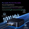 Noirview mp80 mini pc w-11 pro intel 12e génération n97, 16 go ddr5(avancée, 35% plus rapide que la ddr4), 1 to ssd mini ordinat