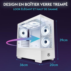 VIBOX IV-7 PC Gamer • AMD Ryzen 7 5700X 8 cœurs • Nvidia RTX 3050 6 Go • 16 Go RAM • 500 Go SSD • Windows 11 • WiFi