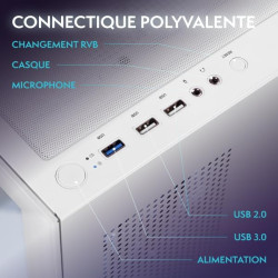 VIBOX IV-445 PC Gamer • AMD Ryzen 7 5700X 8 cœurs • AMD Radeon RX 9070 16 Go • 16 Go RAM • 1 to SSD • Windows 11 • WiFi