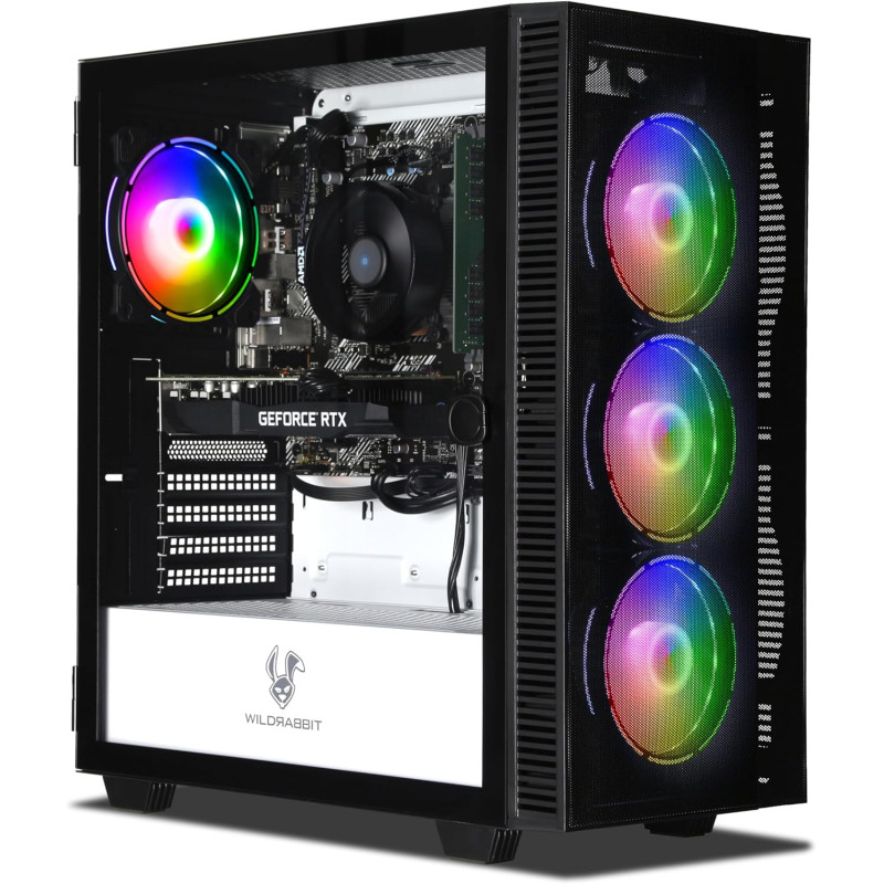 Ankermann Phantom Gaming V3 | AMD Ryzen 5 5500 | Nvidia GeForce RTX 3050 6Go | 16Go RAM | 1To NVMe SSD | Windows 11 | WiFi | Lib