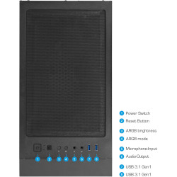 Ankermann Phantom Gaming V3 | AMD Ryzen 5 5500 | Nvidia GeForce RTX 3050 6Go | 16Go RAM | 1To NVMe SSD | Windows 11 | WiFi | Lib
