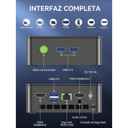 GMKtec G3 Pro Mini PC, 3 ans d'assistance, avec Intel i3-10110U (jusqu'à 4,1 GHz, supérieur au 4300U/3250U), Mini Ordinateur ave