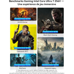GMKtec K13 Mini PC Intel Ultra 7 256V|LAN 5G|Alimentation PD (8C/8T jusqu'à 4,8 GHz) Mini Ordinateur avec 16 Go DDR5 8533MT/s 51
