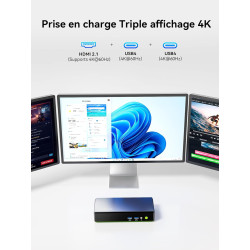 GMKtec K13 Mini PC Intel Ultra 7 256V|LAN 5G|Alimentation PD (8C/8T jusqu'à 4,8 GHz) Mini Ordinateur avec 16 Go DDR5 8533MT/s 51