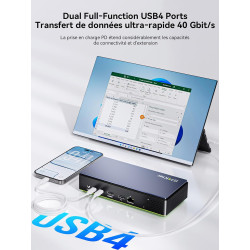 GMKtec K13 Mini PC Intel Ultra 7 256V|LAN 5G|Alimentation PD (8C/8T jusqu'à 4,8 GHz) Mini Ordinateur avec 16 Go DDR5 8533MT/s 51
