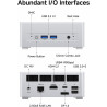 MINIS FORUM M1 Lite-125U Mini PC Barebone avec Intel Core Ultra 5 125U (12C/14T, jusqu'à 4,3 GHz),2 emplacements DDR5,2 emplacem