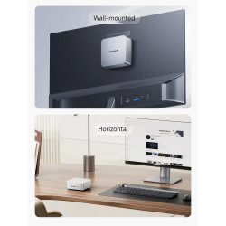 MINIS FORUM Mini PC AI X1-470 AMD Ryzen AI 9 HX470 (12C/24T, jusqu'à 5,2 GHz), 32 Go de RAM DDR5, SSD M.2 de 1 to, HDMI/DP/USB 4