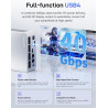 MINIS FORUM Mini PC M1 Plus-128H avec Intel Core i7-12800H (14C/20T, jusqu'à 4,8 GHz), 32Go DDR5 RAM, SSD M.2 de 1To, Triple Aff