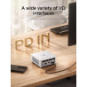 MINIS FORUM DeskMini UM750L Mini PC Slim AMD Ryzen 5 7545U, 16 Go de RAM LPDDR5 + SSD PCIe 4.0 de 1 to,HDMI/DP/USB 4.0, LAN 2,5 